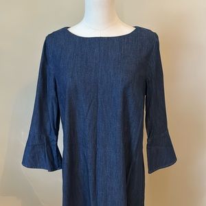 Talbots Petites Chambray Dress Boatneck